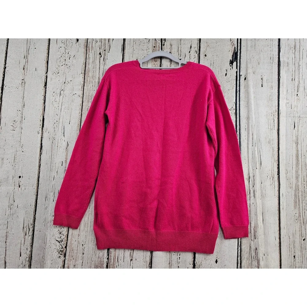 Gap Cashmere Sweater Womens Small Pink Crew Neck Long Sleeve Soft Knit Pullover - Picture 3 of 6
